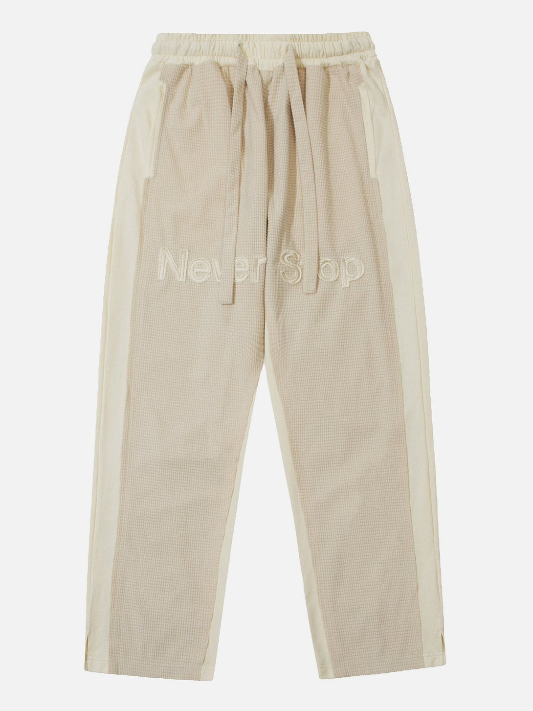 Evapacs - "Never Stop" Embroidered Pants- Streetwear Fashion - evapacs.com