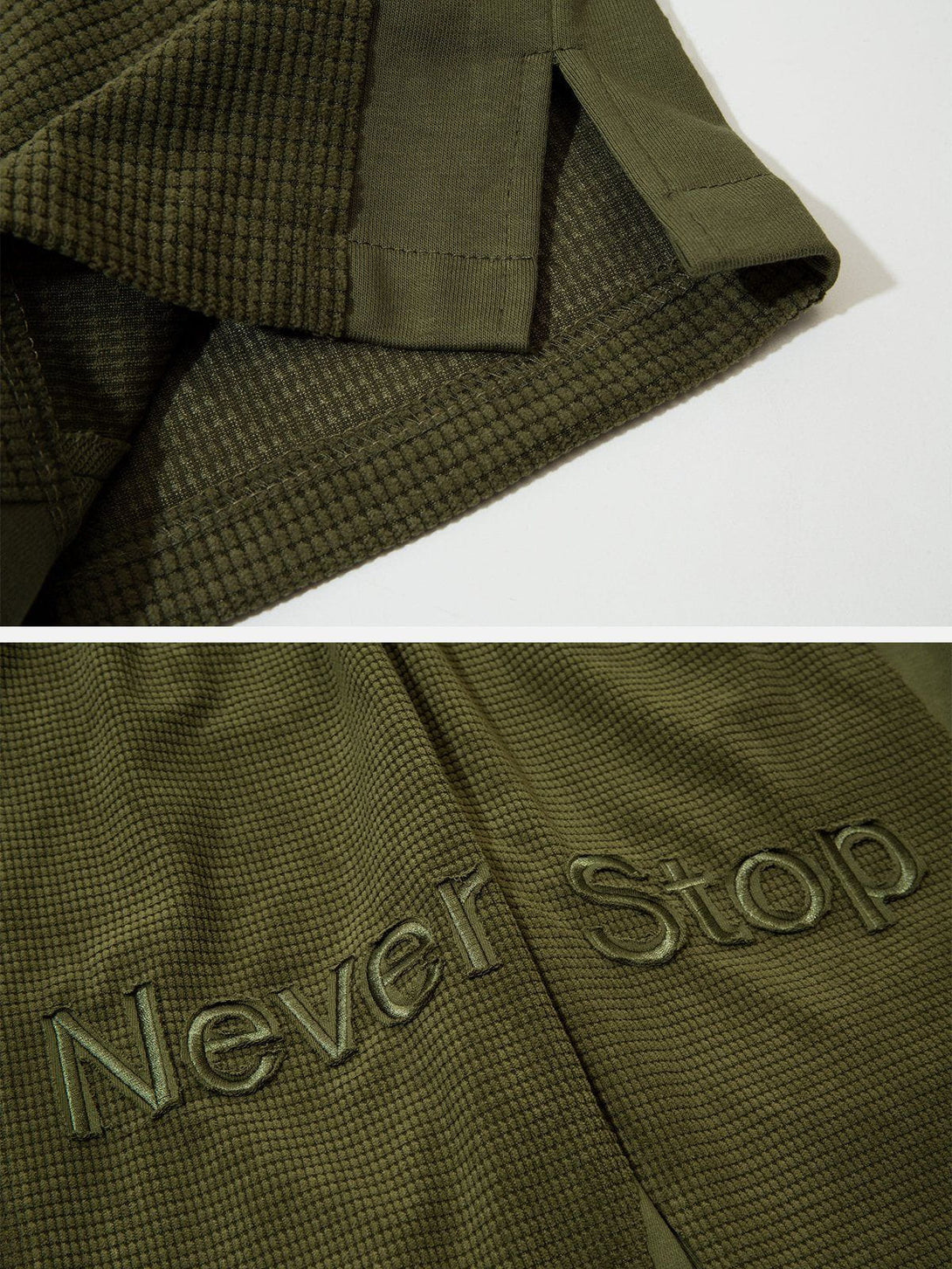 Evapacs - "Never Stop" Embroidered Pants- Streetwear Fashion - evapacs.com