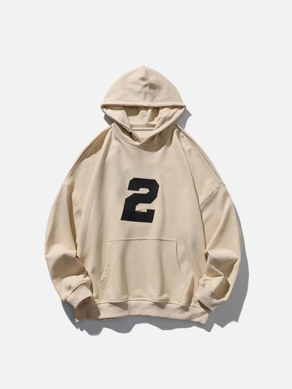 Evapacs - Number “2” Print Hoodie- Streetwear Fashion - evapacs.com