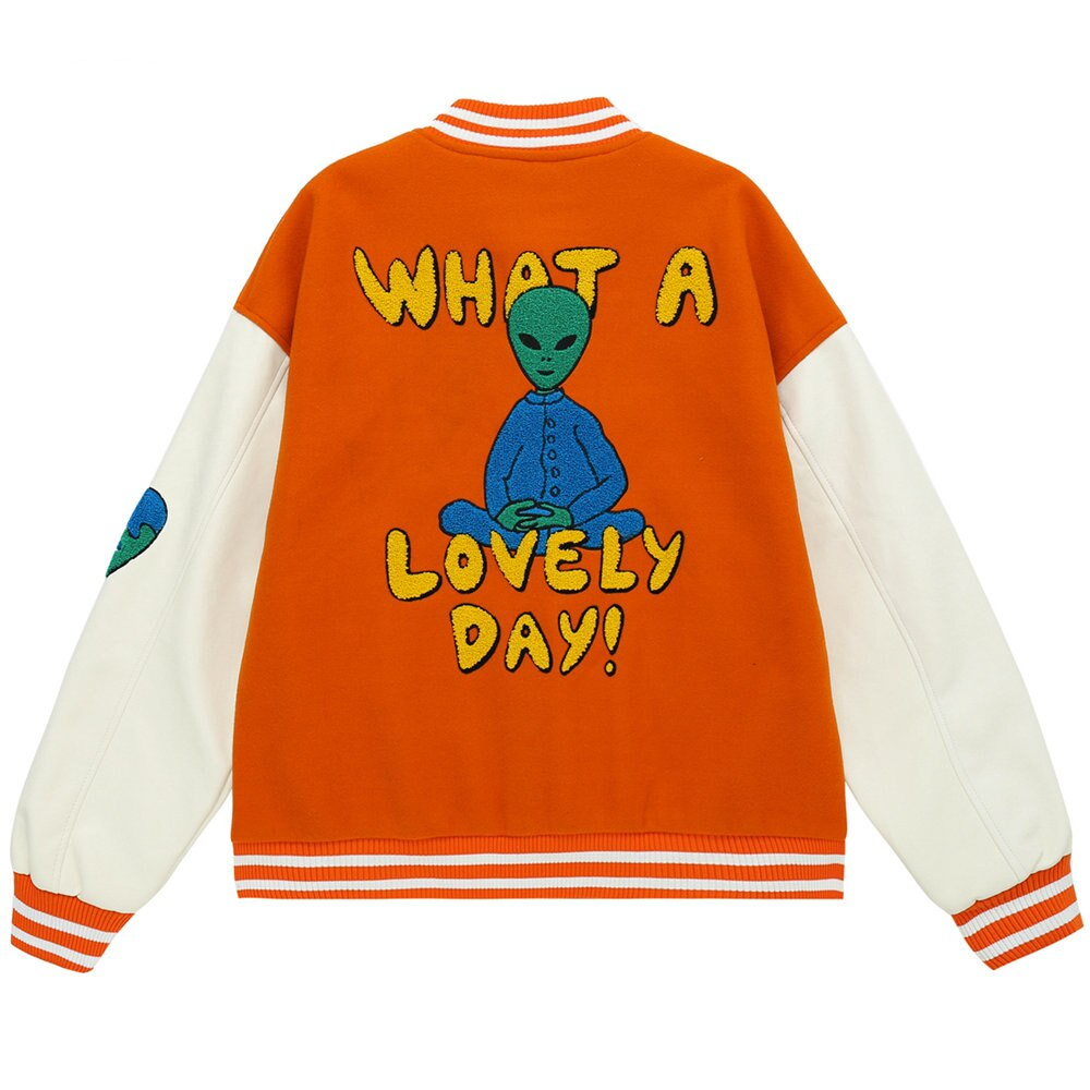 Evapacs - Orange ALIEN Jacket- Streetwear Fashion - evapacs.com