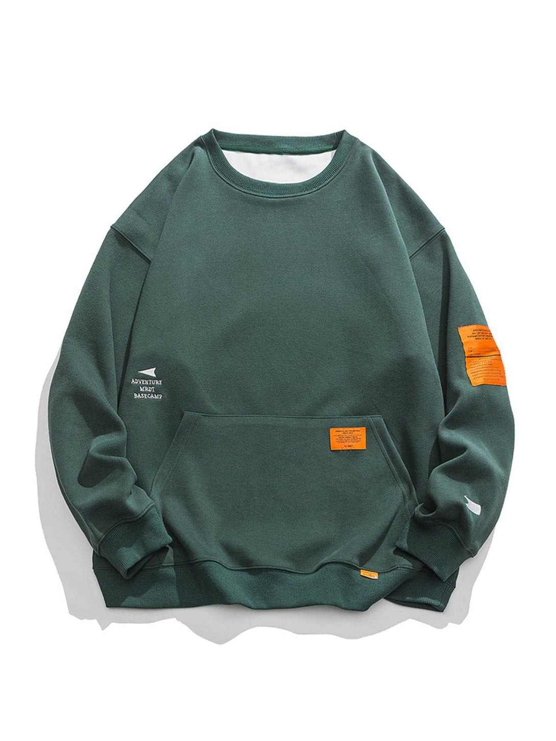 Evapacs - Orange Labeled Sweatshirt- Streetwear Fashion - evapacs.com