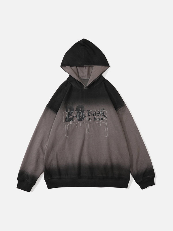 Evapacs - Overlay Print Embroidered Airbrushed Hoodie- Streetwear Fashion - evapacs.com