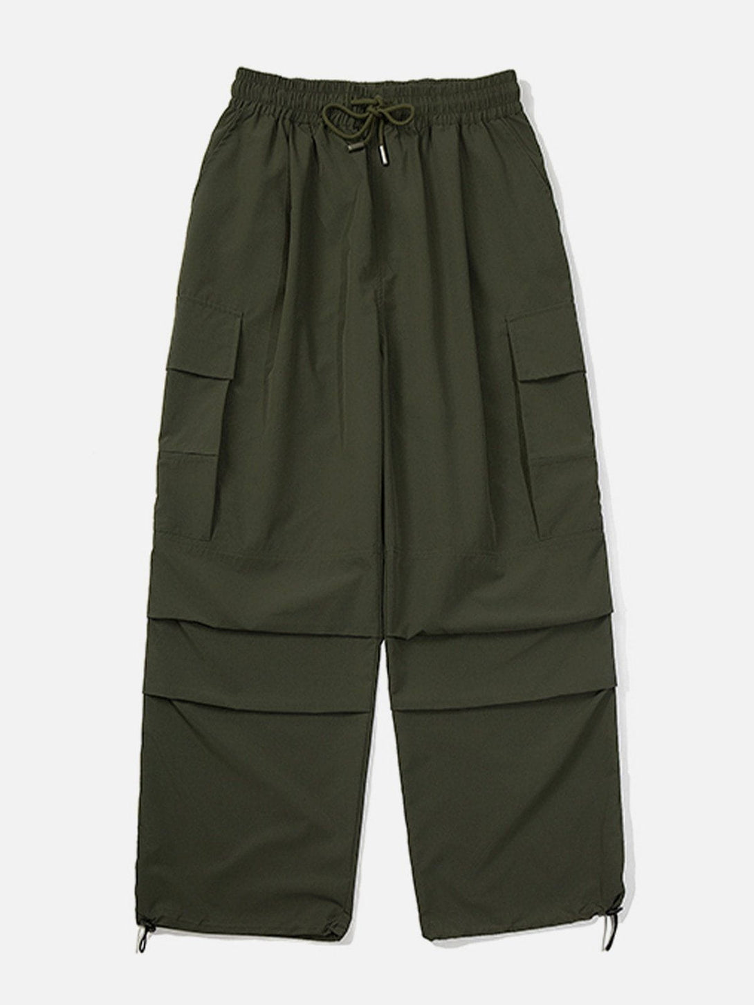 Evapacs - Patchwork Drawstring Cargo Pants- Streetwear Fashion - evapacs.com