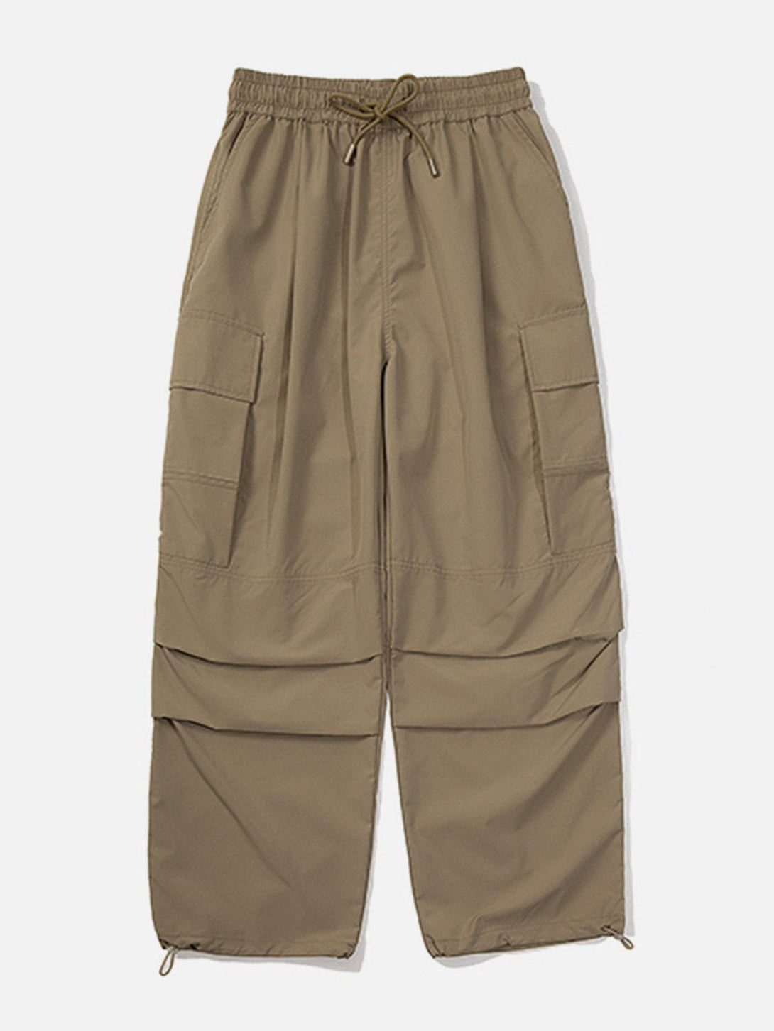 Evapacs - Patchwork Drawstring Cargo Pants- Streetwear Fashion - evapacs.com