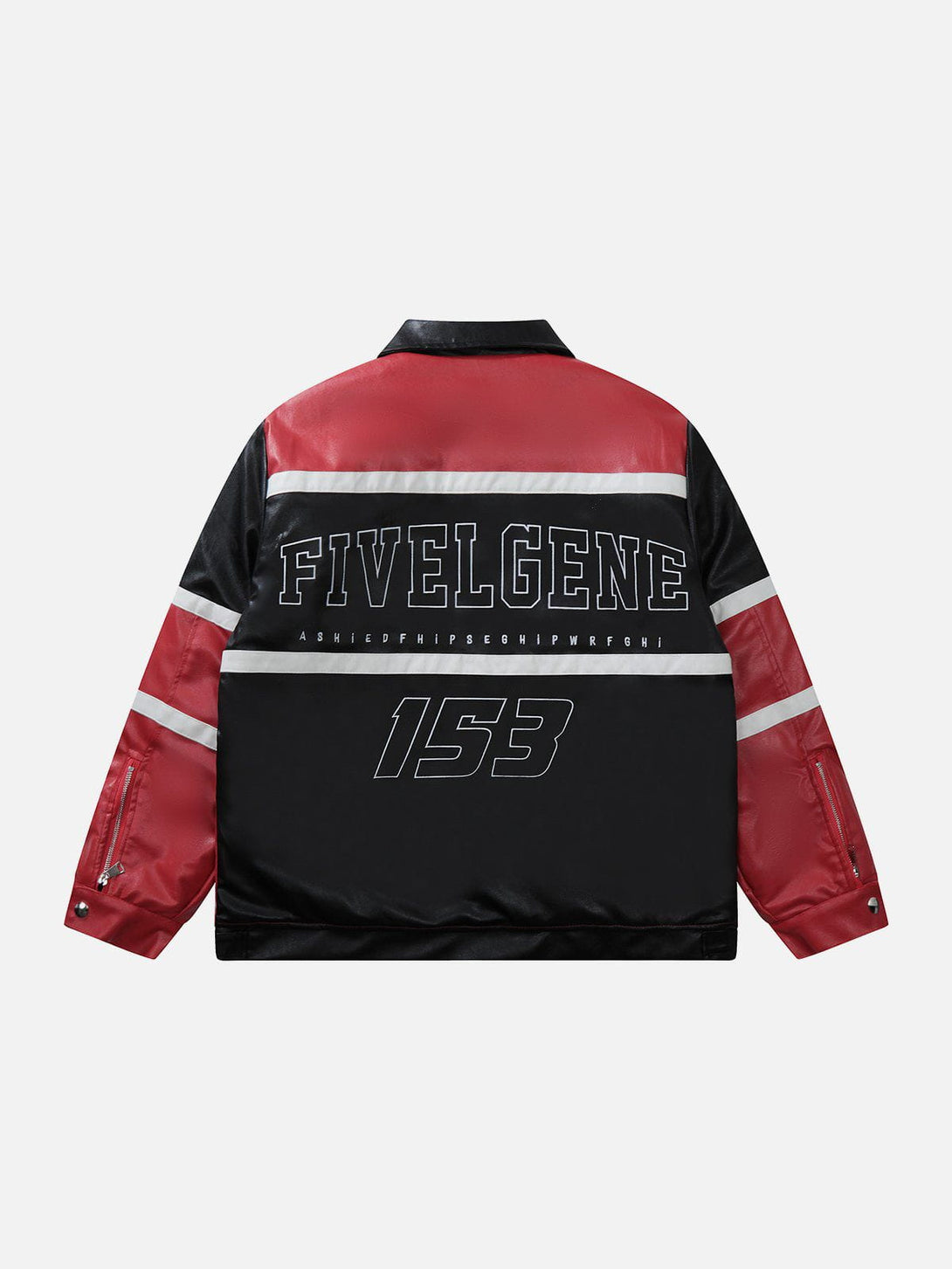 Evapacs - Patchwork Embroidered Leather Jacket- Streetwear Fashion - evapacs.com