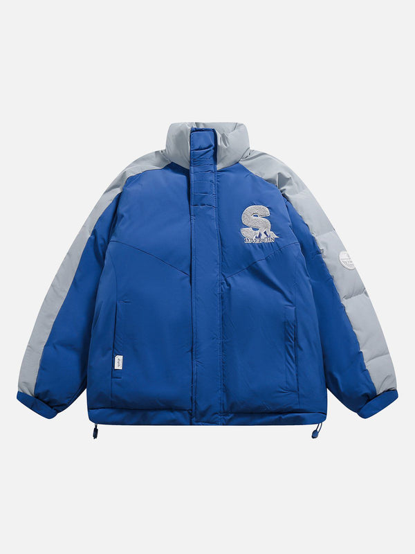 Evapacs - Patchwork Embroidery Winter Coat- Streetwear Fashion - evapacs.com