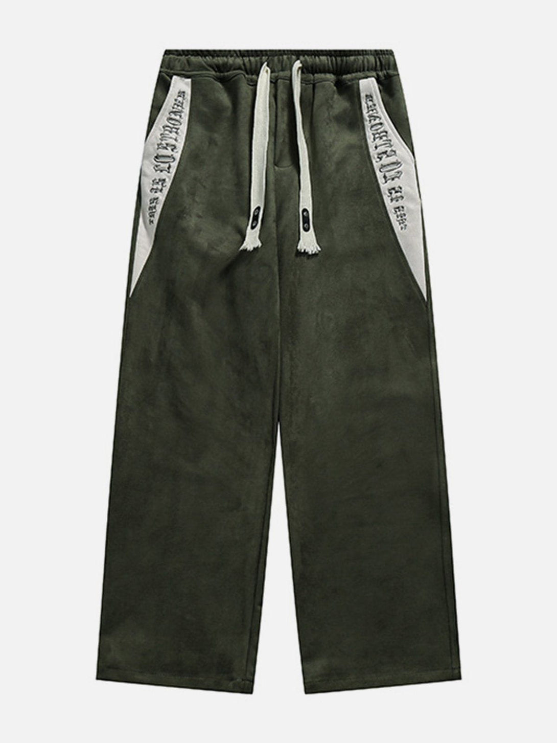 Evapacs - Patchwork Letter Drawstring Pants- Streetwear Fashion - evapacs.com