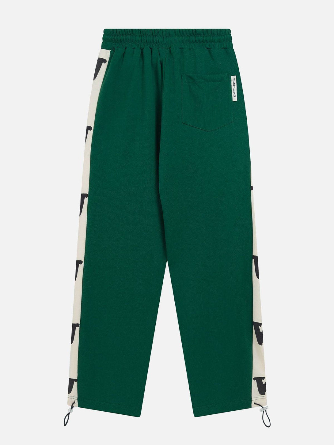 Evapacs - Patchwork Side Print Sweatpants- Streetwear Fashion - evapacs.com