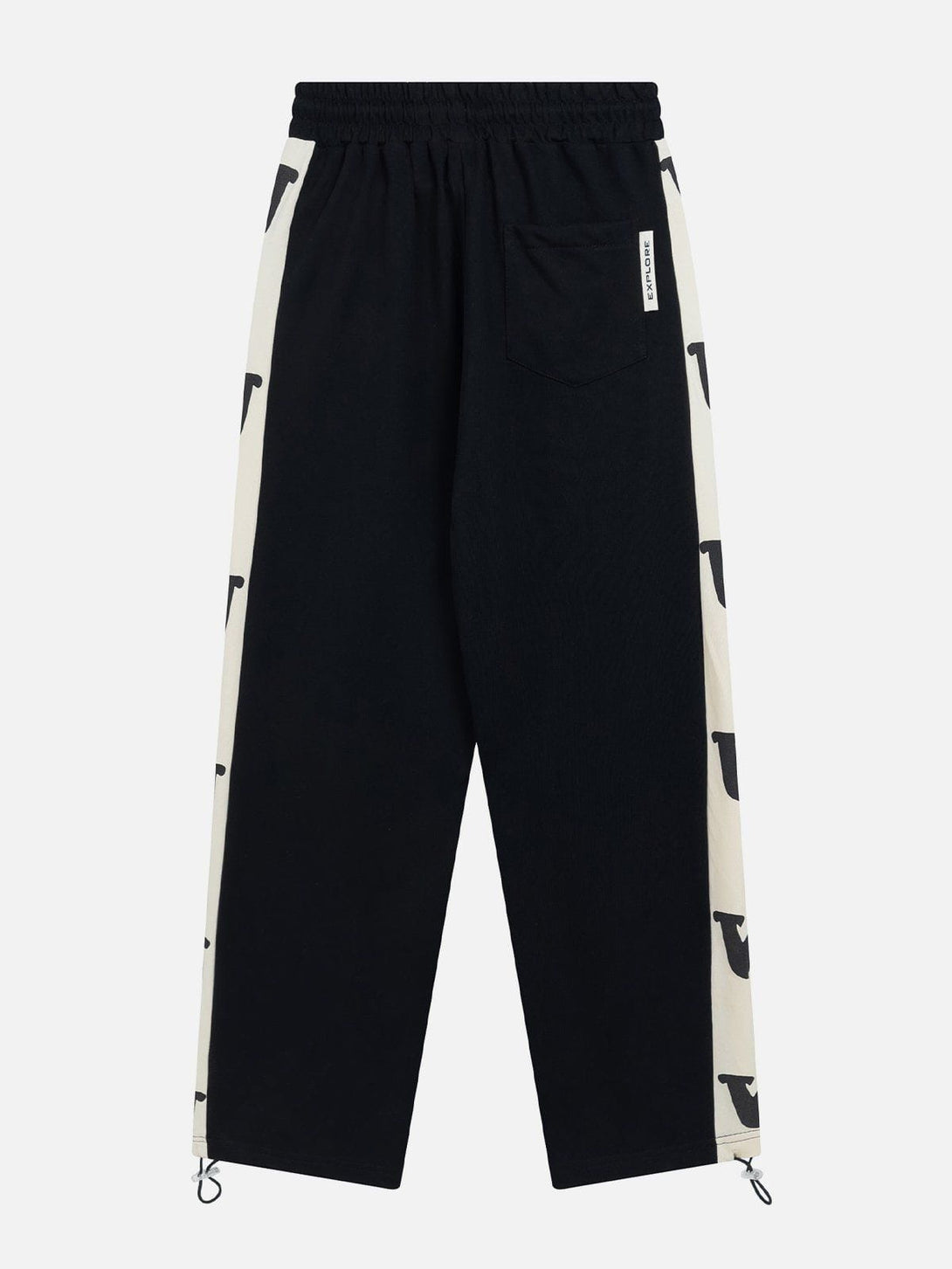 Evapacs - Patchwork Side Print Sweatpants- Streetwear Fashion - evapacs.com