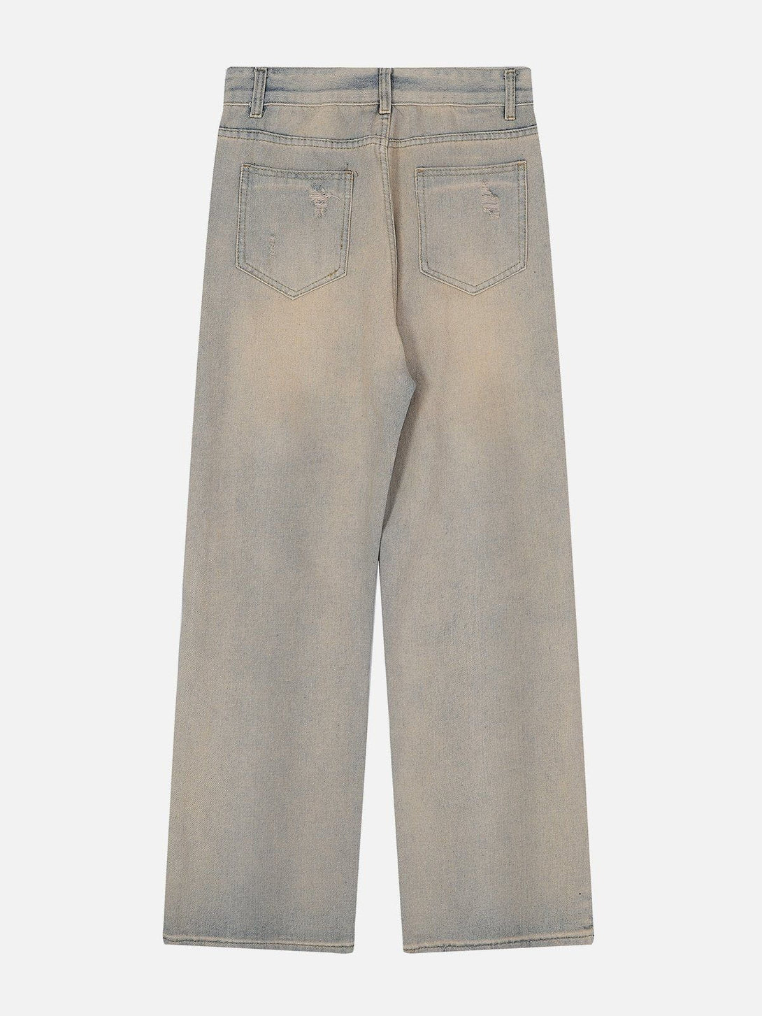 Evapacs - Patchwork Washed Jeans- Streetwear Fashion - evapacs.com