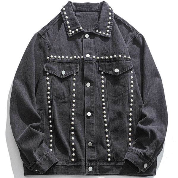 Evapacs - Pearl Denim Jacket- Streetwear Fashion - evapacs.com