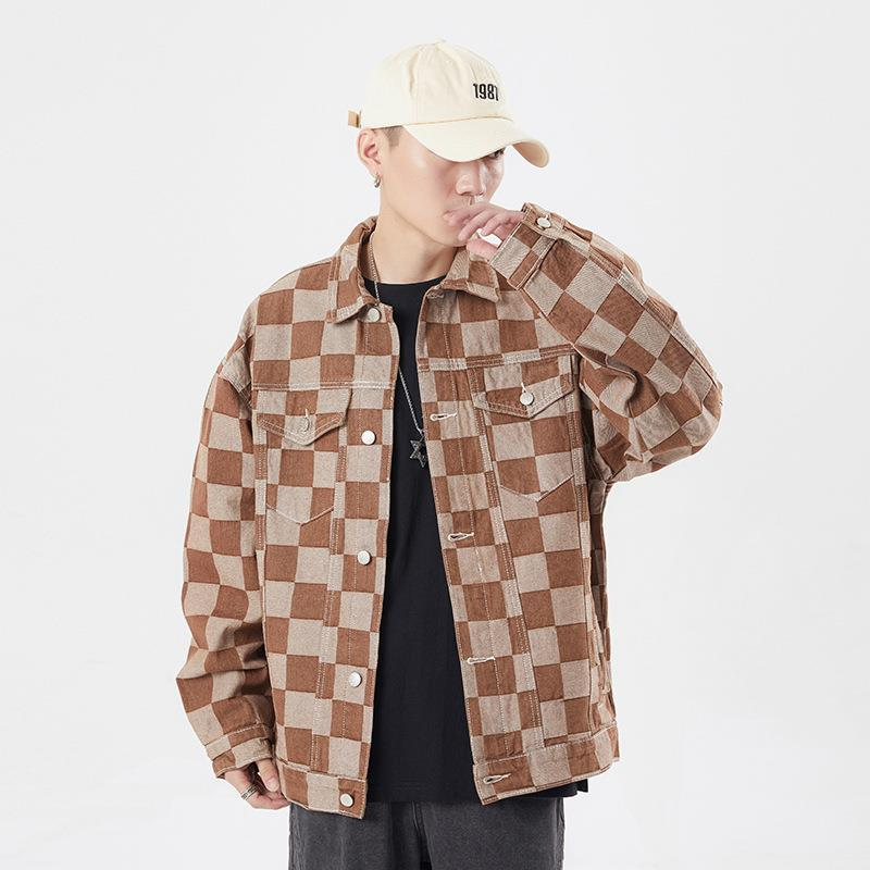 Evapacs - Plaid Denim Jacket Streetwear- Streetwear Fashion - evapacs.com