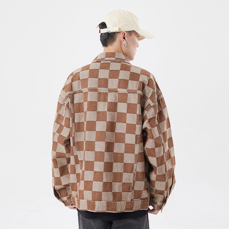 Evapacs - Plaid Denim Jacket Streetwear- Streetwear Fashion - evapacs.com