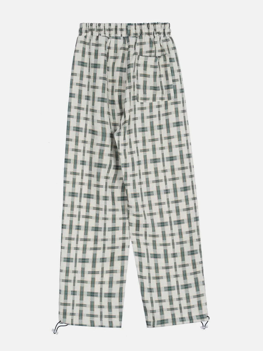 Evapacs - Plaid Drawstring Pants- Streetwear Fashion - evapacs.com