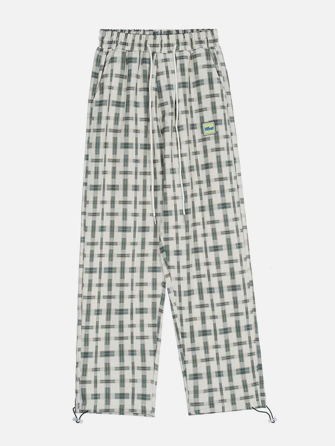 Evapacs - Plaid Drawstring Pants- Streetwear Fashion - evapacs.com