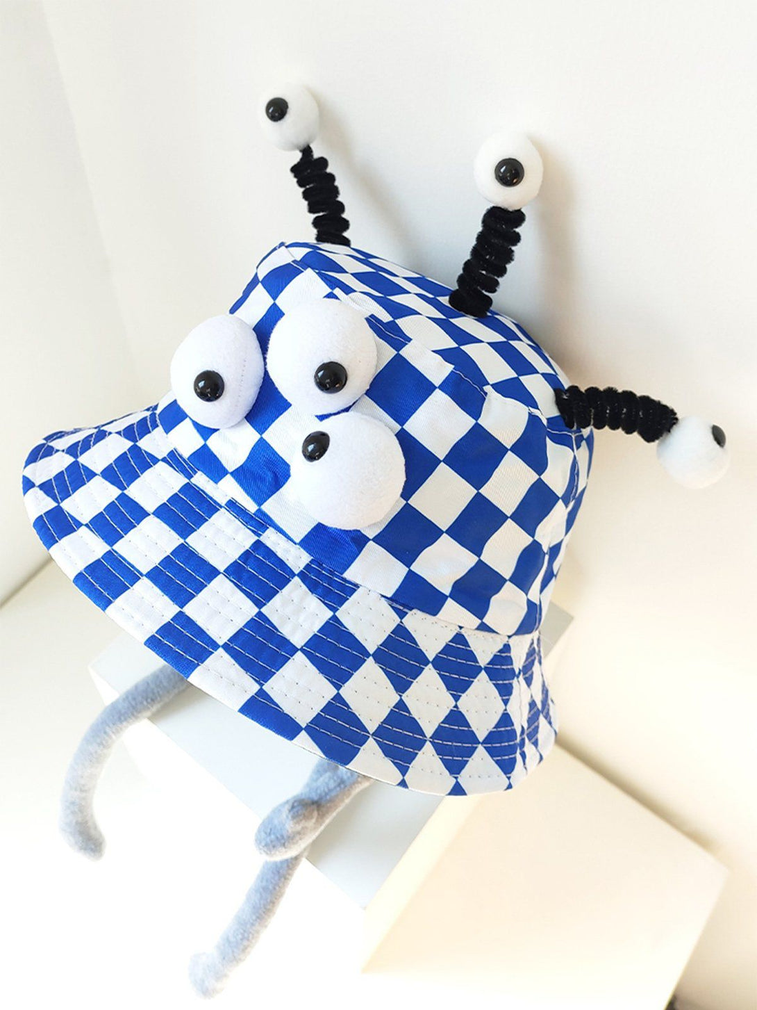 Evapacs - Plaid Three Eyes Cartoon Hat- Streetwear Fashion - evapacs.com