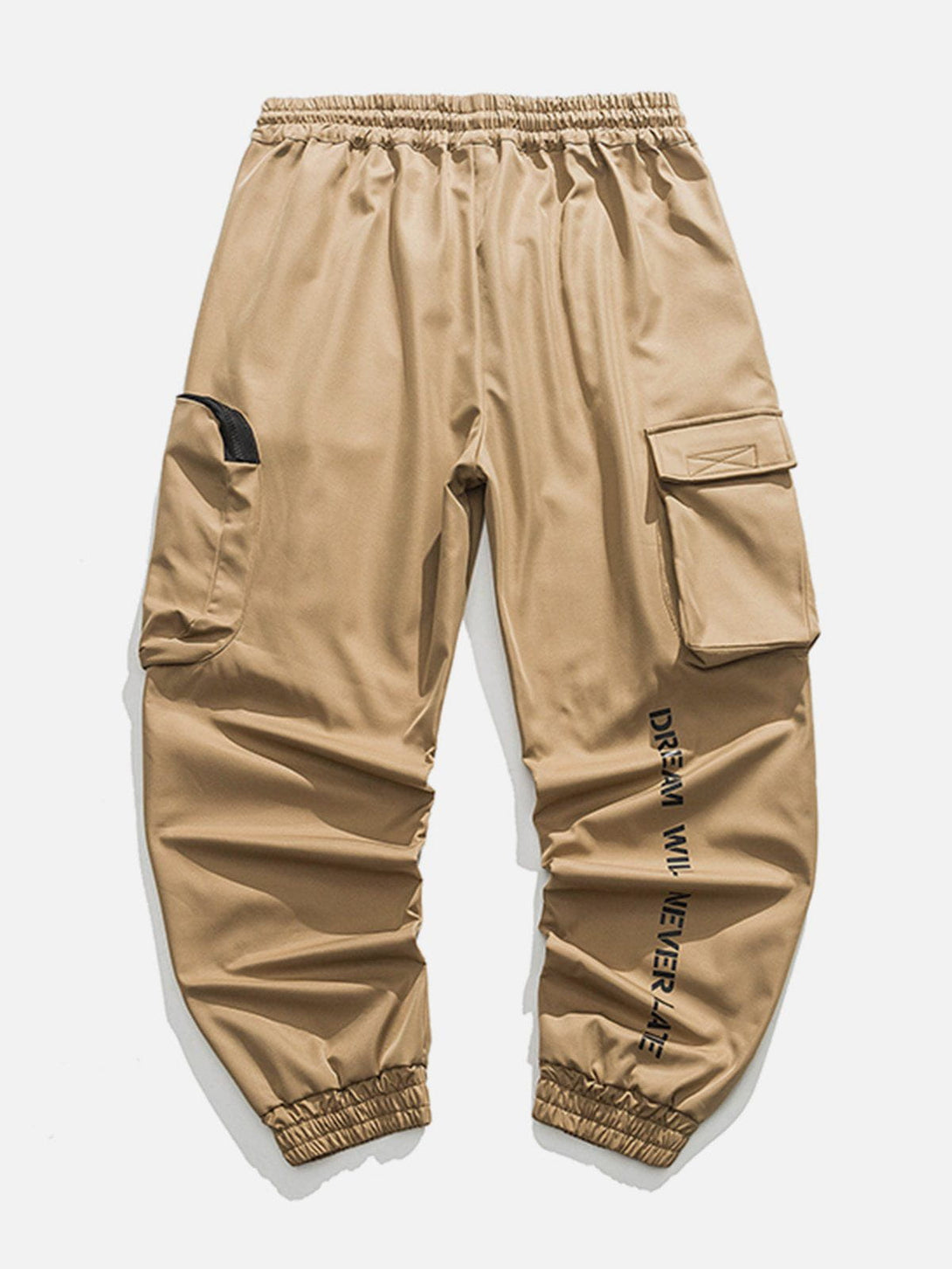 Evapacs - Pocket Letter Print Cargo Pants- Streetwear Fashion - evapacs.com