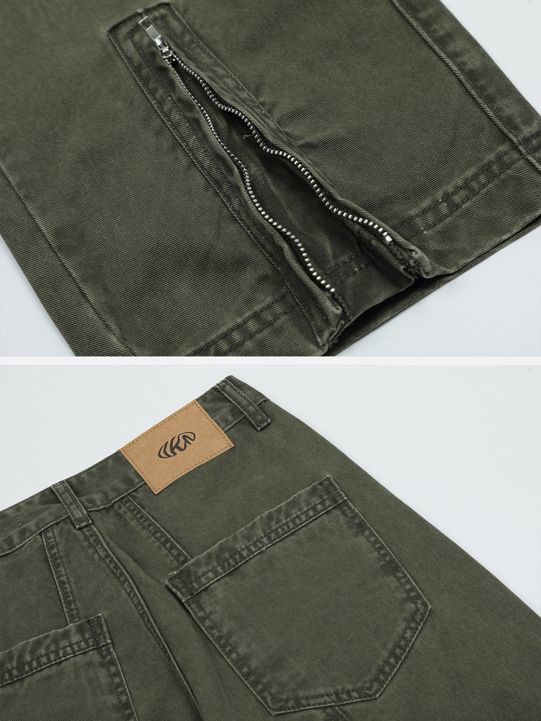 Evapacs - Pocket Patchwork Cargo Pants- Streetwear Fashion - evapacs.com