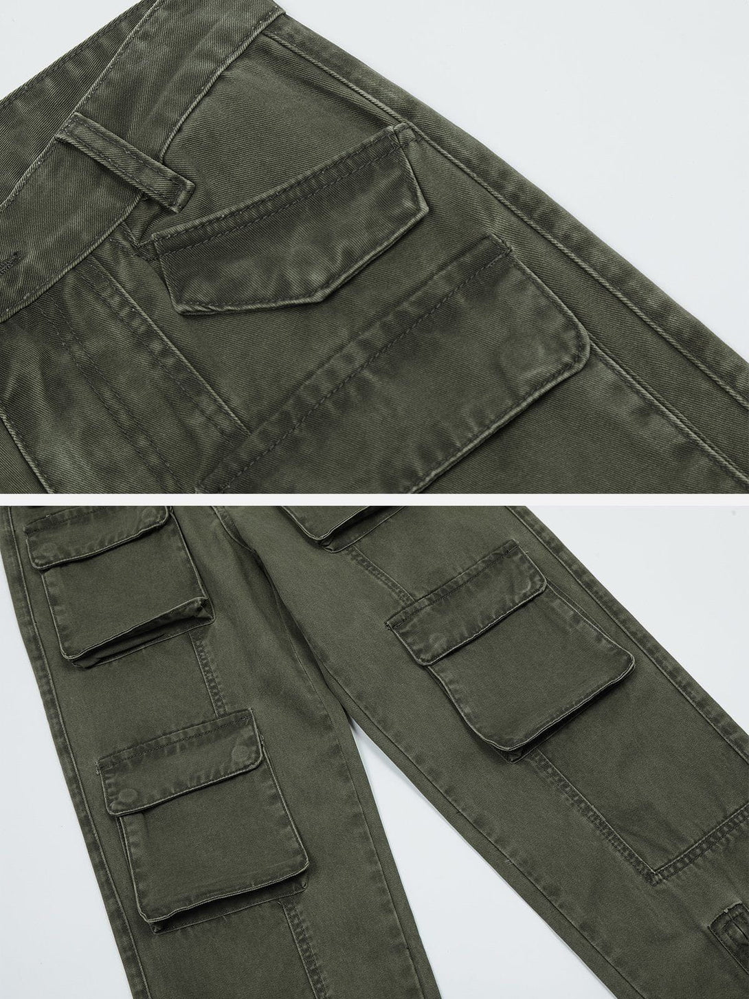 Evapacs - Pocket Patchwork Cargo Pants- Streetwear Fashion - evapacs.com