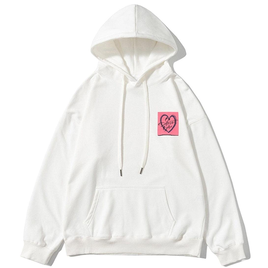 Evapacs - Post-it Note Print Hoodie- Streetwear Fashion - evapacs.com