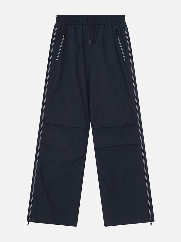 Evapacs - Pure Color Side Zipper Sweatpants- Streetwear Fashion - evapacs.com