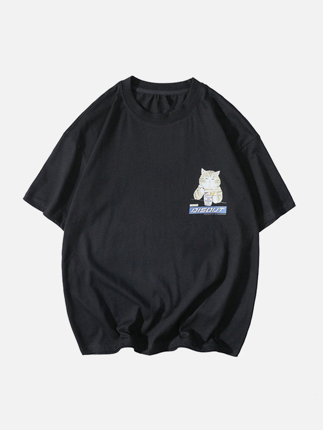 Evapacs - Ramen Cat Graphic Tee- Streetwear Fashion - evapacs.com