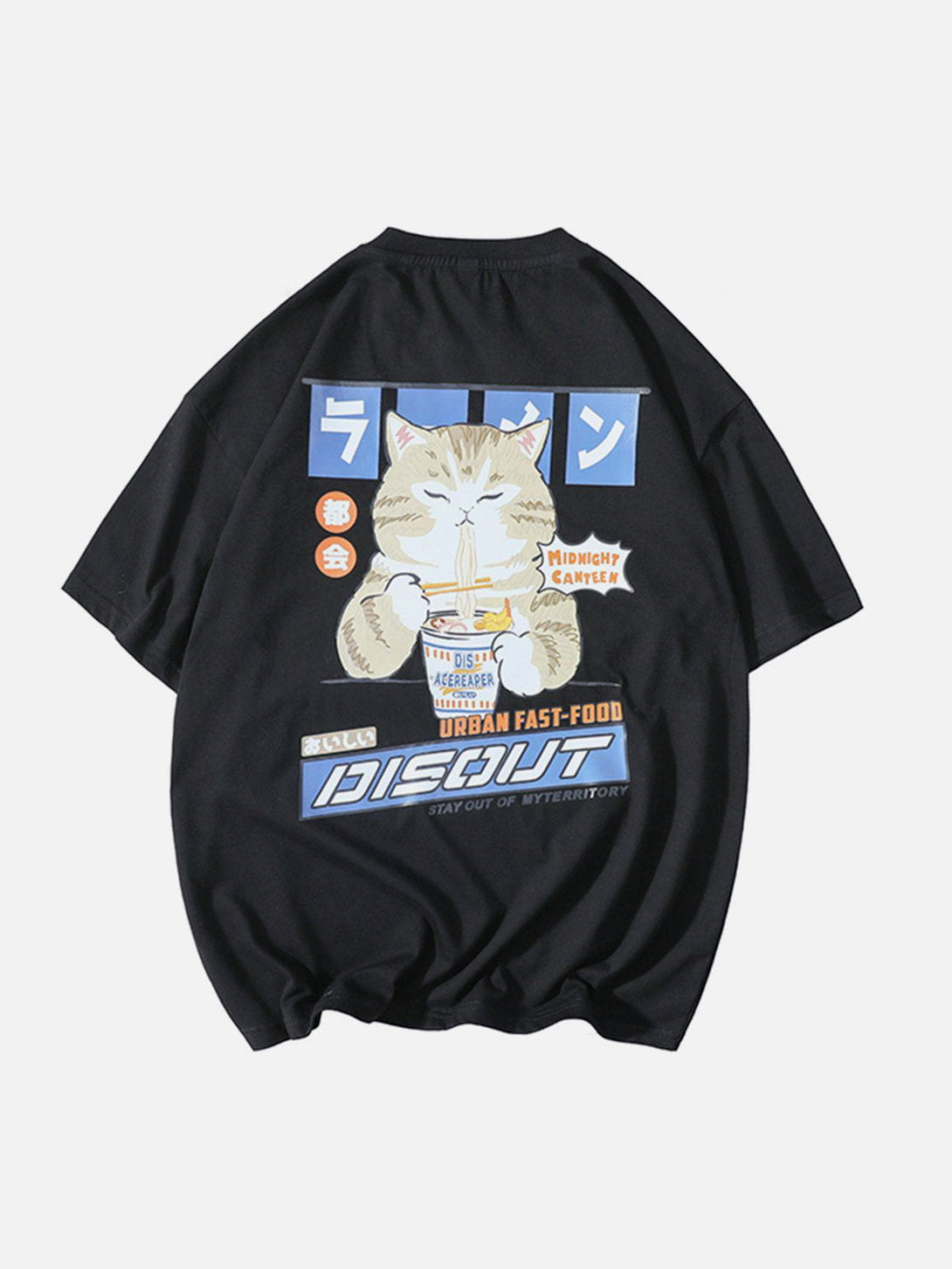 Evapacs - Ramen Cat Graphic Tee- Streetwear Fashion - evapacs.com