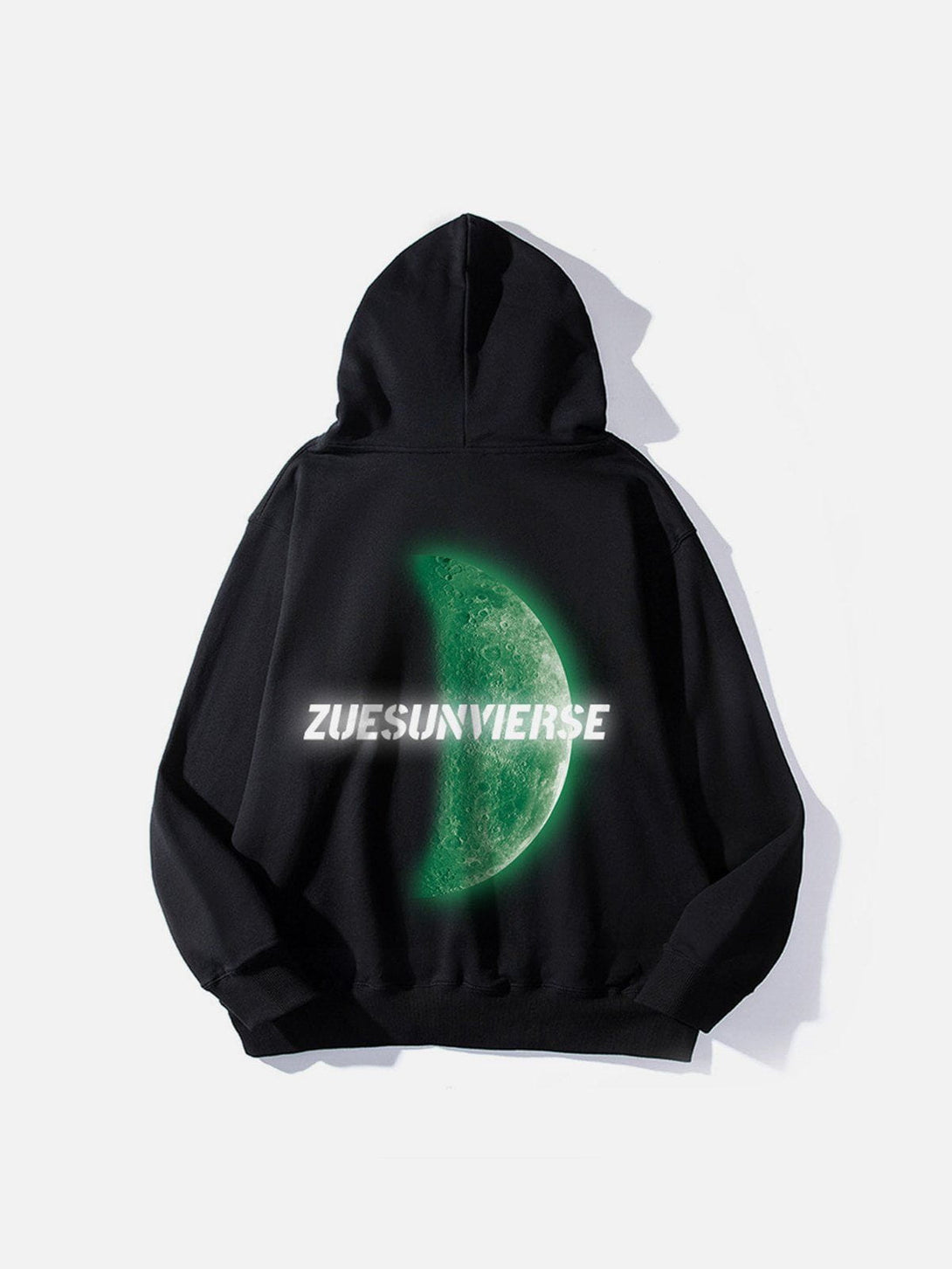 Evapacs - Reflective Moon Print Hoodie- Streetwear Fashion - evapacs.com