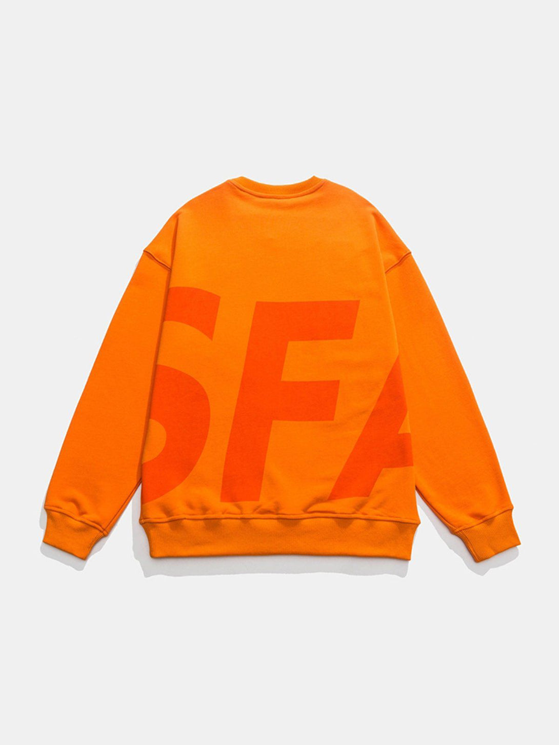 Evapacs - SFA Letter Print Sweatshirt- Streetwear Fashion - evapacs.com