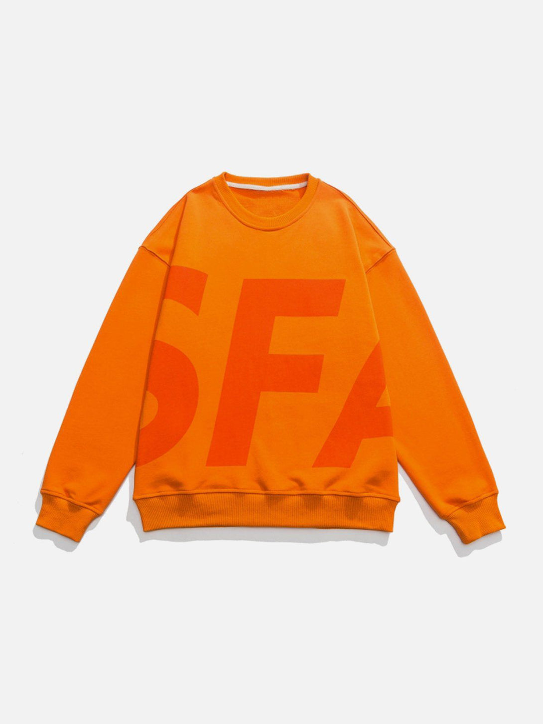 Evapacs - SFA Letter Print Sweatshirt- Streetwear Fashion - evapacs.com