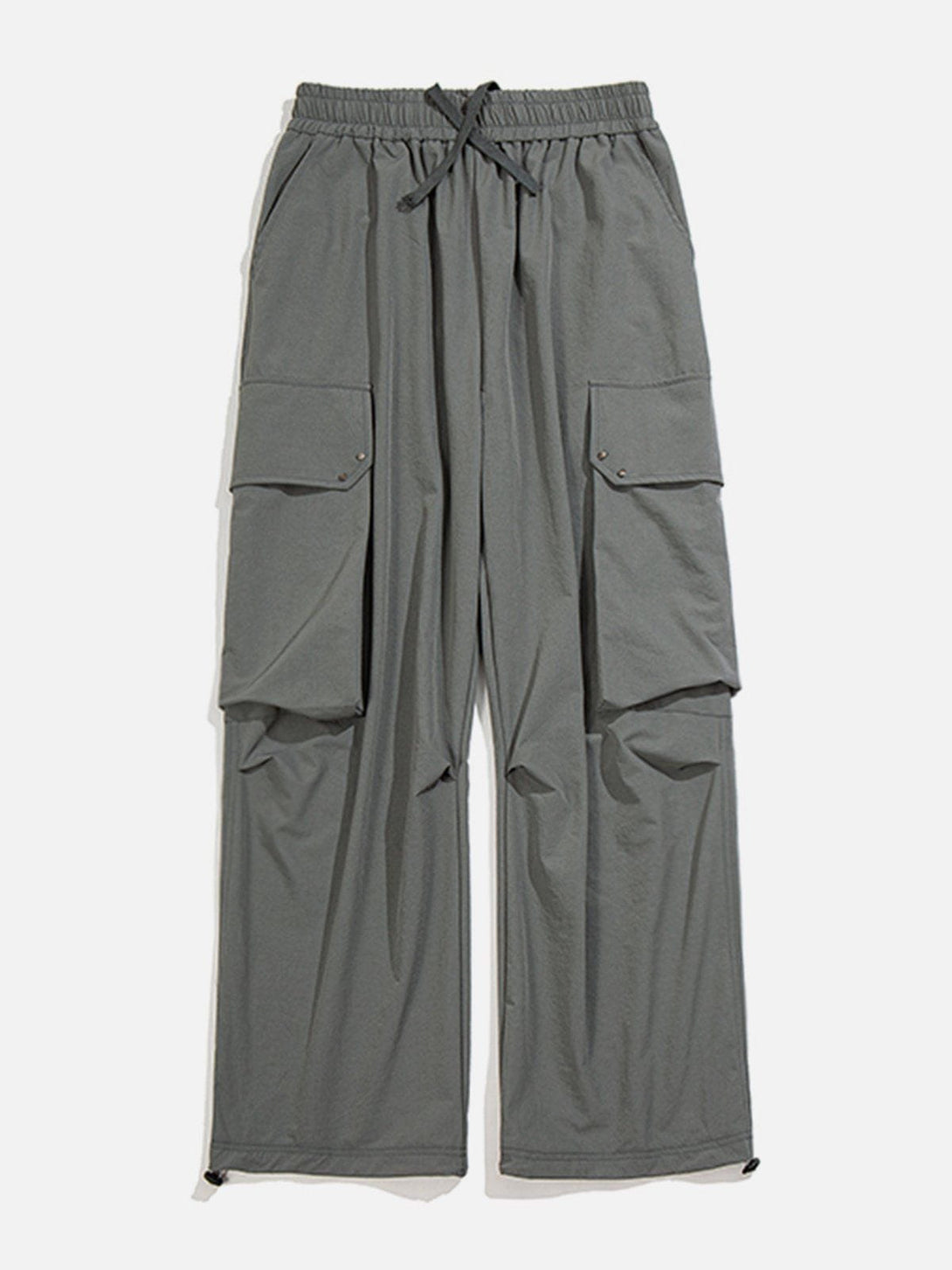 Evapacs - Side Pockets Solid Colour Cargo Pants- Streetwear Fashion - evapacs.com