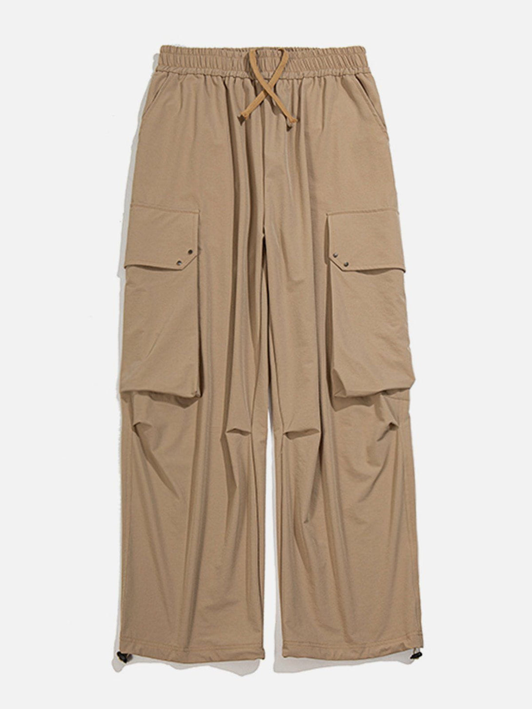 Evapacs - Side Pockets Solid Colour Cargo Pants- Streetwear Fashion - evapacs.com