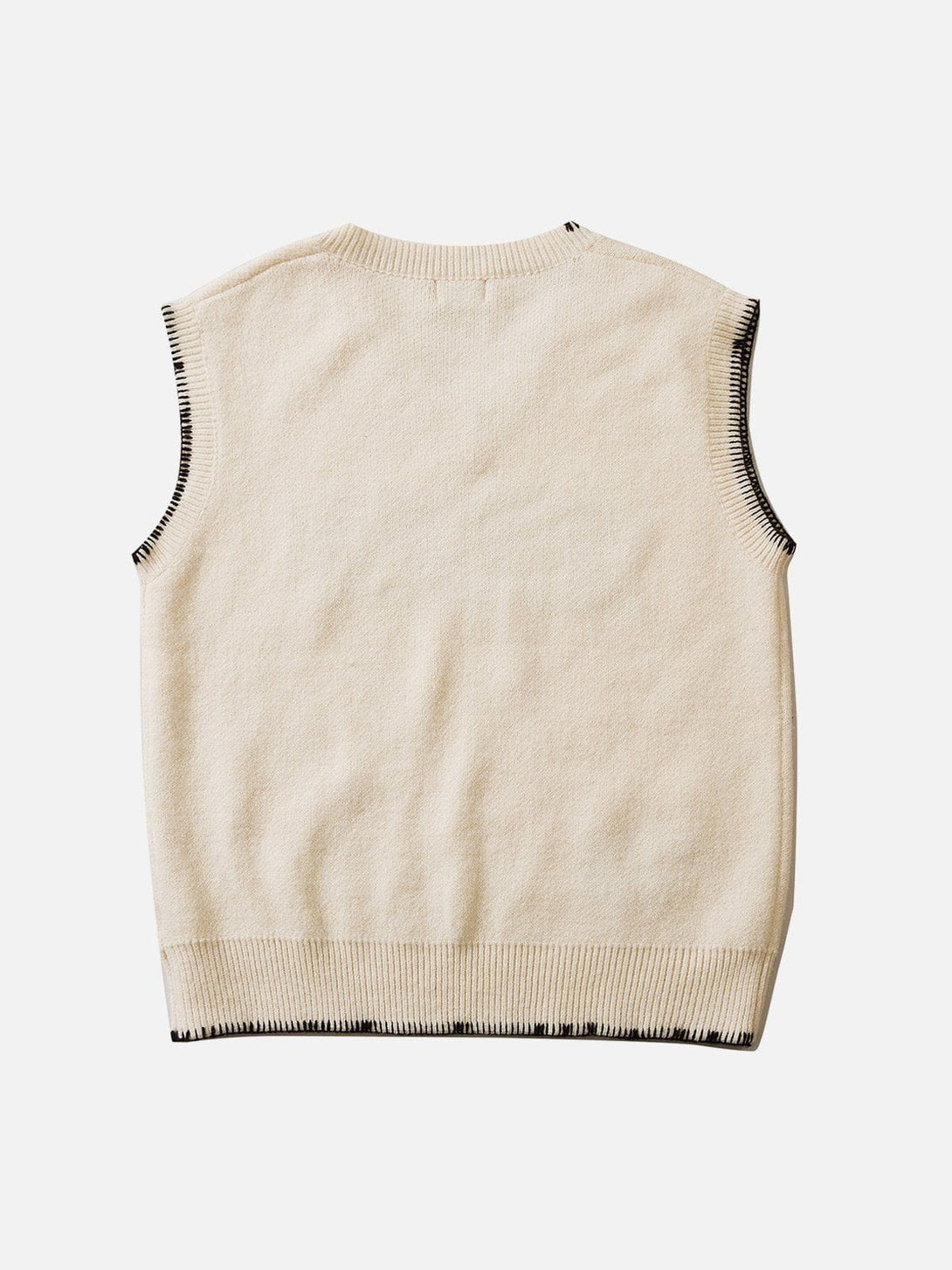 Evapacs - Simple Embroidered Letters Sweater Vest- Streetwear Fashion - evapacs.com