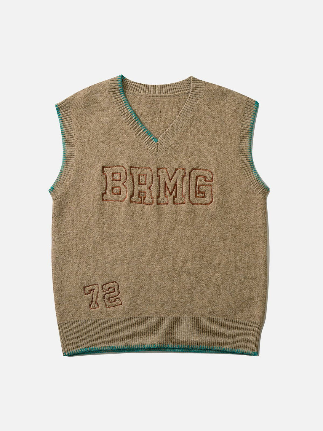 Evapacs - Simple Embroidered Letters Sweater Vest- Streetwear Fashion - evapacs.com