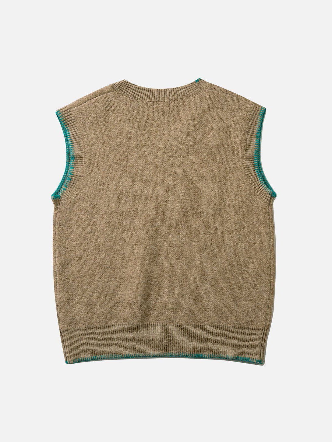 Evapacs - Simple Embroidered Letters Sweater Vest- Streetwear Fashion - evapacs.com