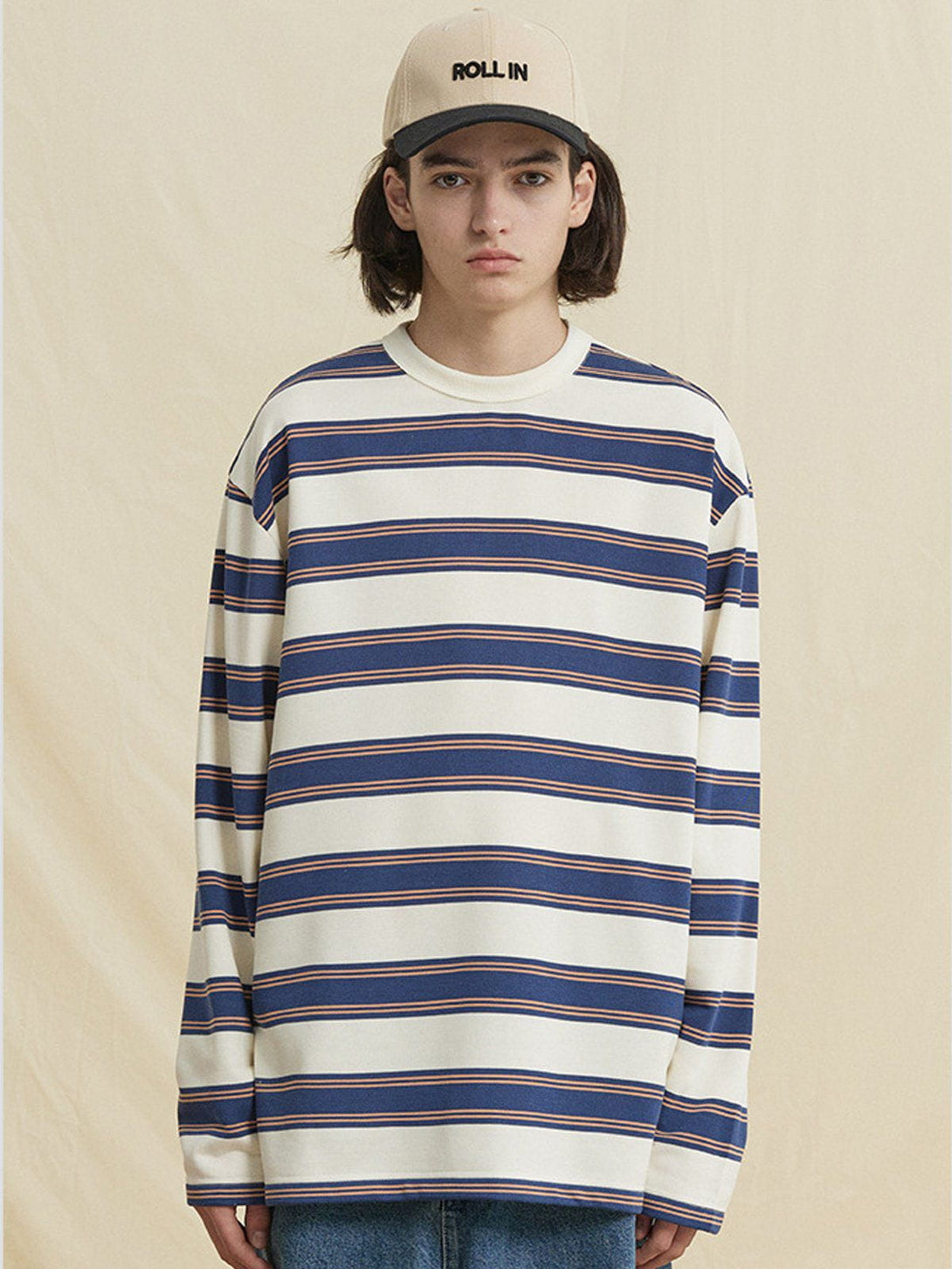 Evapacs - Simple Stripe Sweatshirt- Streetwear Fashion - evapacs.com