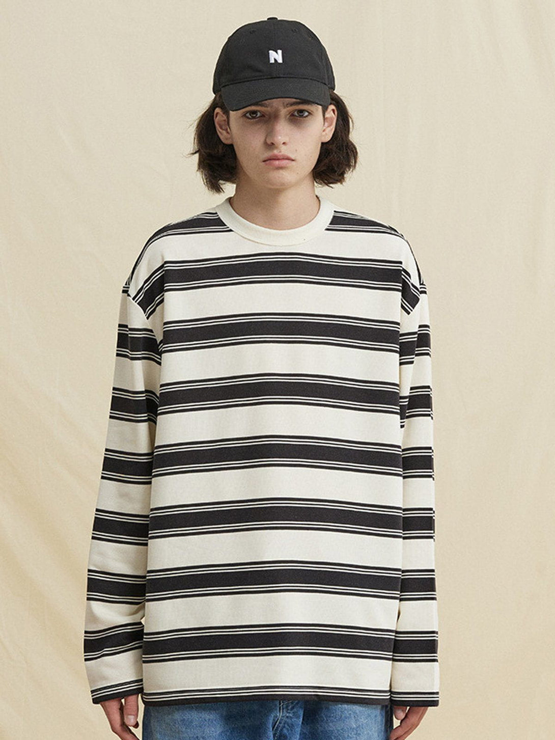 Evapacs - Simple Stripe Sweatshirt- Streetwear Fashion - evapacs.com