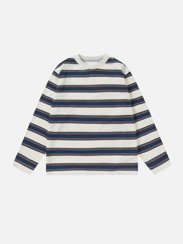 Evapacs - Simple Stripe Sweatshirt- Streetwear Fashion - evapacs.com