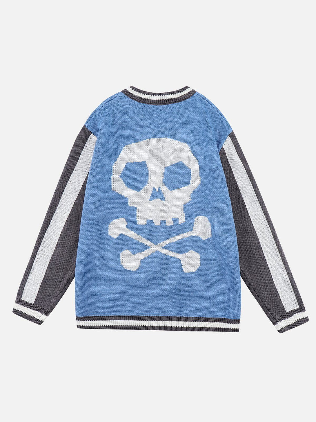 Evapacs - Skeleton Stitching Color Sweater- Streetwear Fashion - evapacs.com