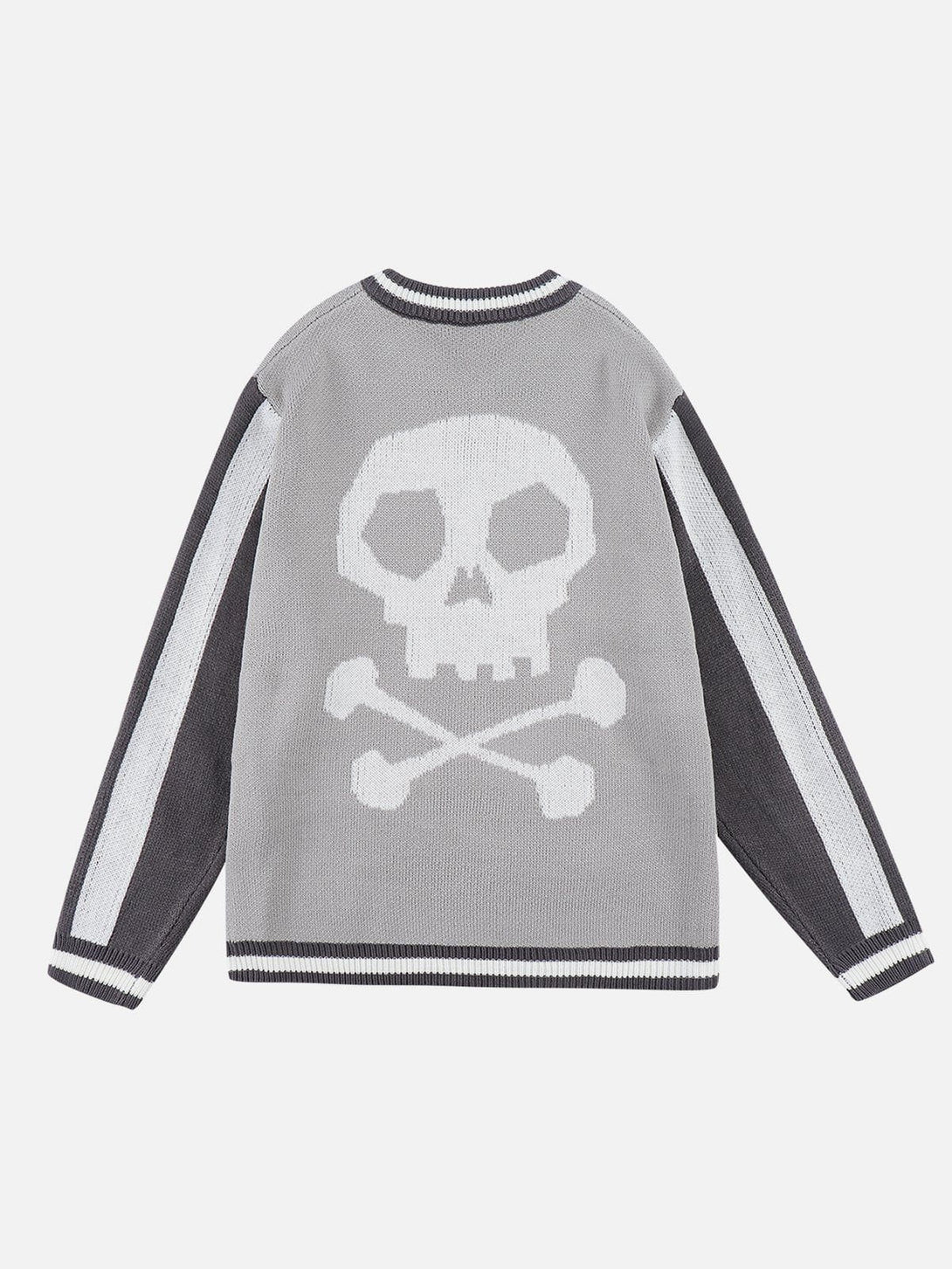 Evapacs - Skeleton Stitching Color Sweater- Streetwear Fashion - evapacs.com