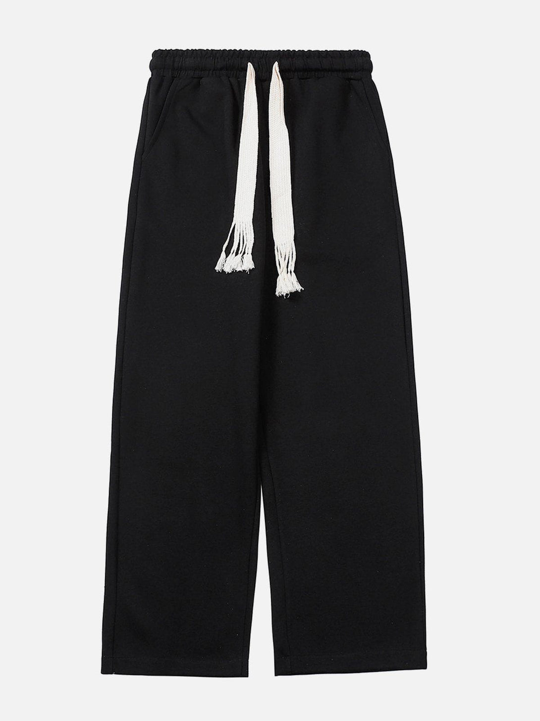 Evapacs - Solid Color Big Drawstring Sweatpants- Streetwear Fashion - evapacs.com