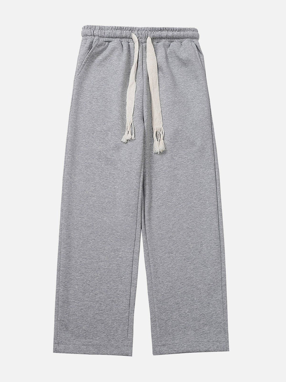 Evapacs - Solid Color Big Drawstring Sweatpants- Streetwear Fashion - evapacs.com