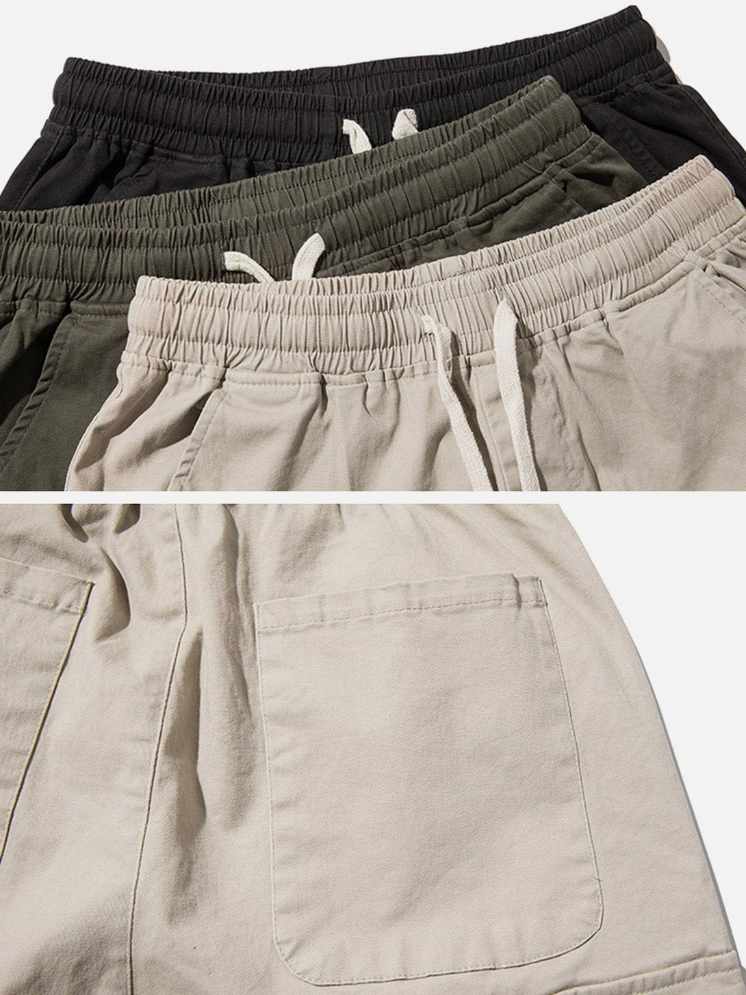 Evapacs - Solid Color Casual Cargo Pants- Streetwear Fashion - evapacs.com