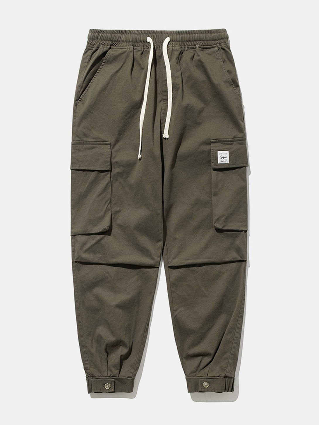 Evapacs - Solid Color Casual Cargo Pants- Streetwear Fashion - evapacs.com