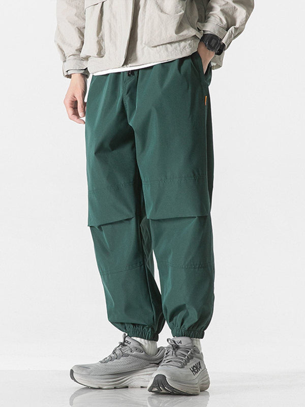 Evapacs - Solid Color Drawstring Cargo Pants- Streetwear Fashion - evapacs.com