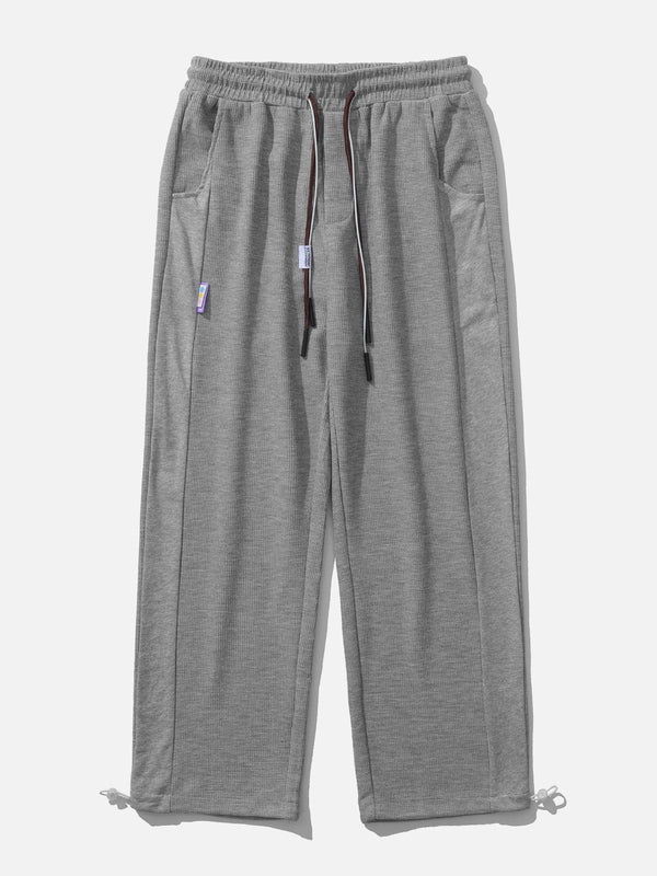 Evapacs - Solid Color Drawstring Sweatpants- Streetwear Fashion - evapacs.com