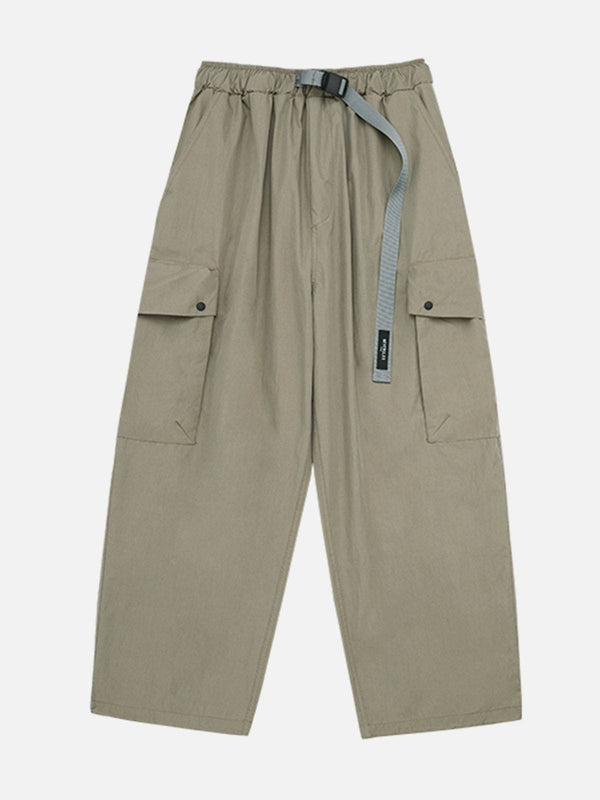 Evapacs - Solid Color Functional Cargo Pants- Streetwear Fashion - evapacs.com