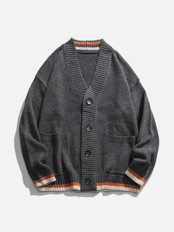 Evapacs - Solid Color Pocket Cardigan- Streetwear Fashion - evapacs.com