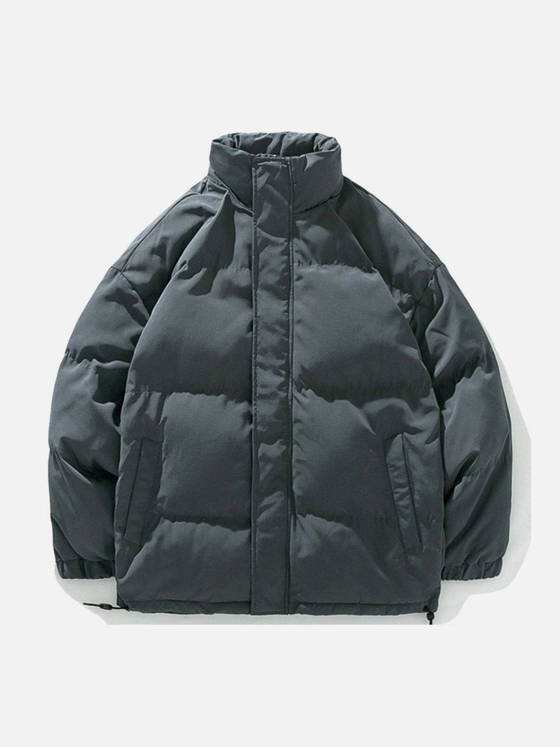 Evapacs - Solid Color Puffer Coat- Streetwear Fashion - evapacs.com