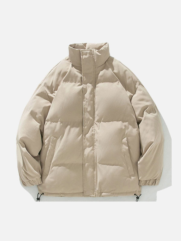 Evapacs - Solid Color Puffer Coat- Streetwear Fashion - evapacs.com